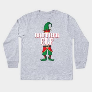 Brother Elf - Matching Family Christmas print Kids Long Sleeve T-Shirt